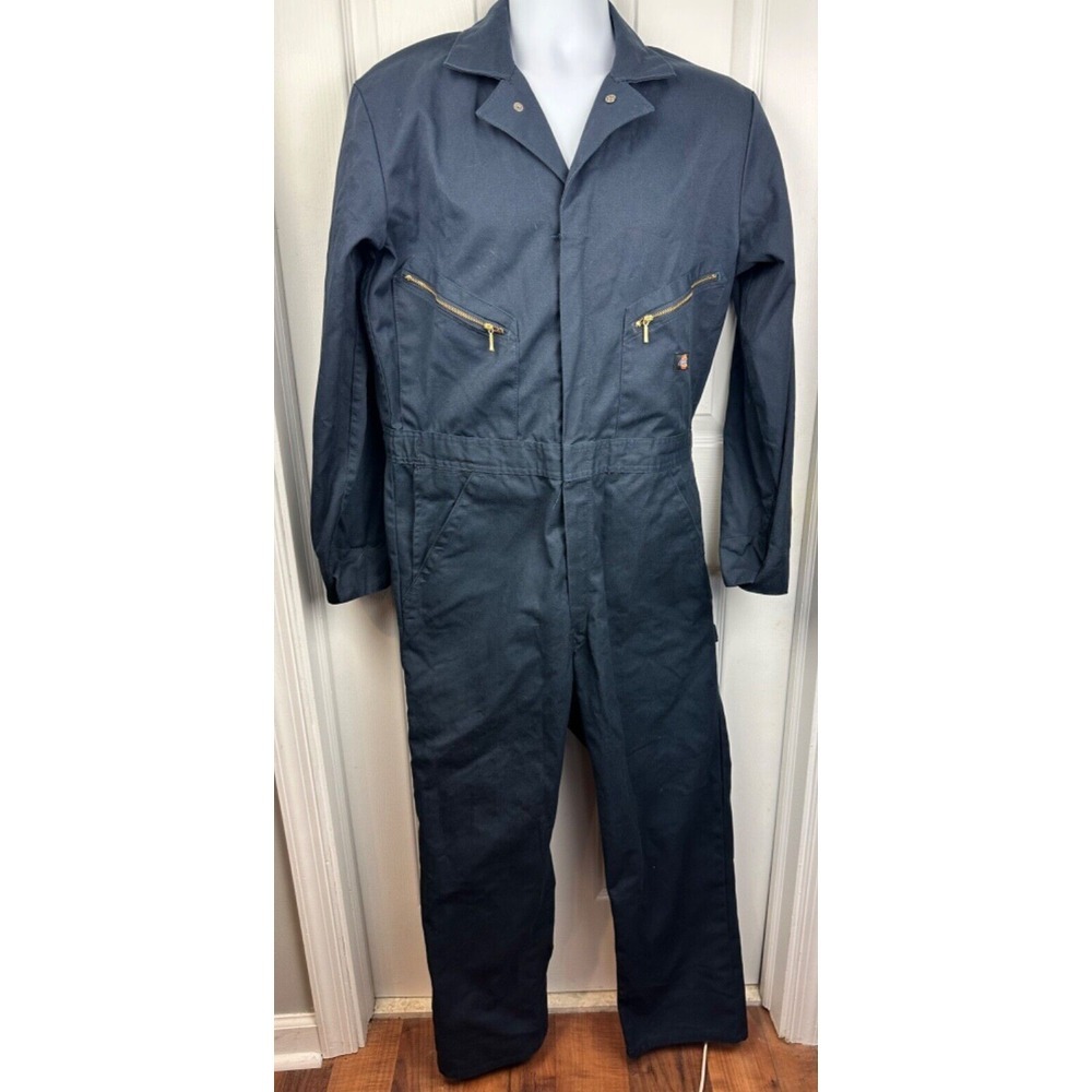 Dickies Mens Coverall Deluxe Blend Long Sleeve Jumpsuit Uniform Workwear SM48799